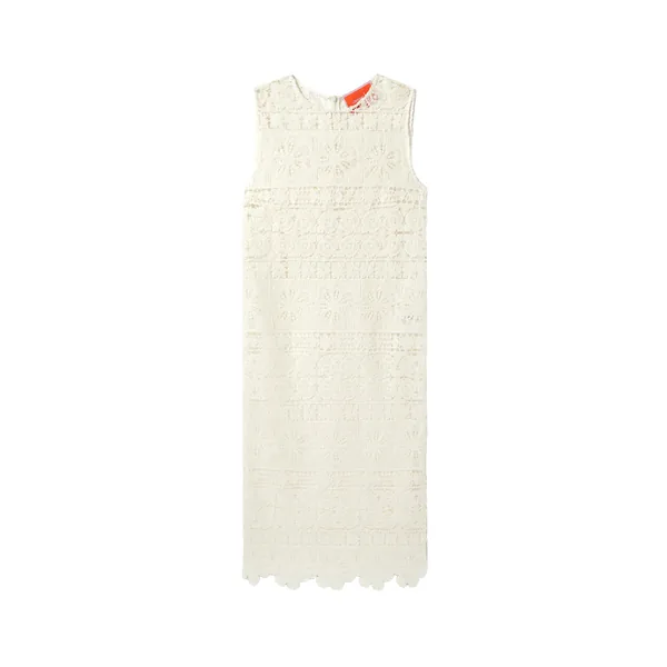 La Double J Column Dress in Caper Light Yellow