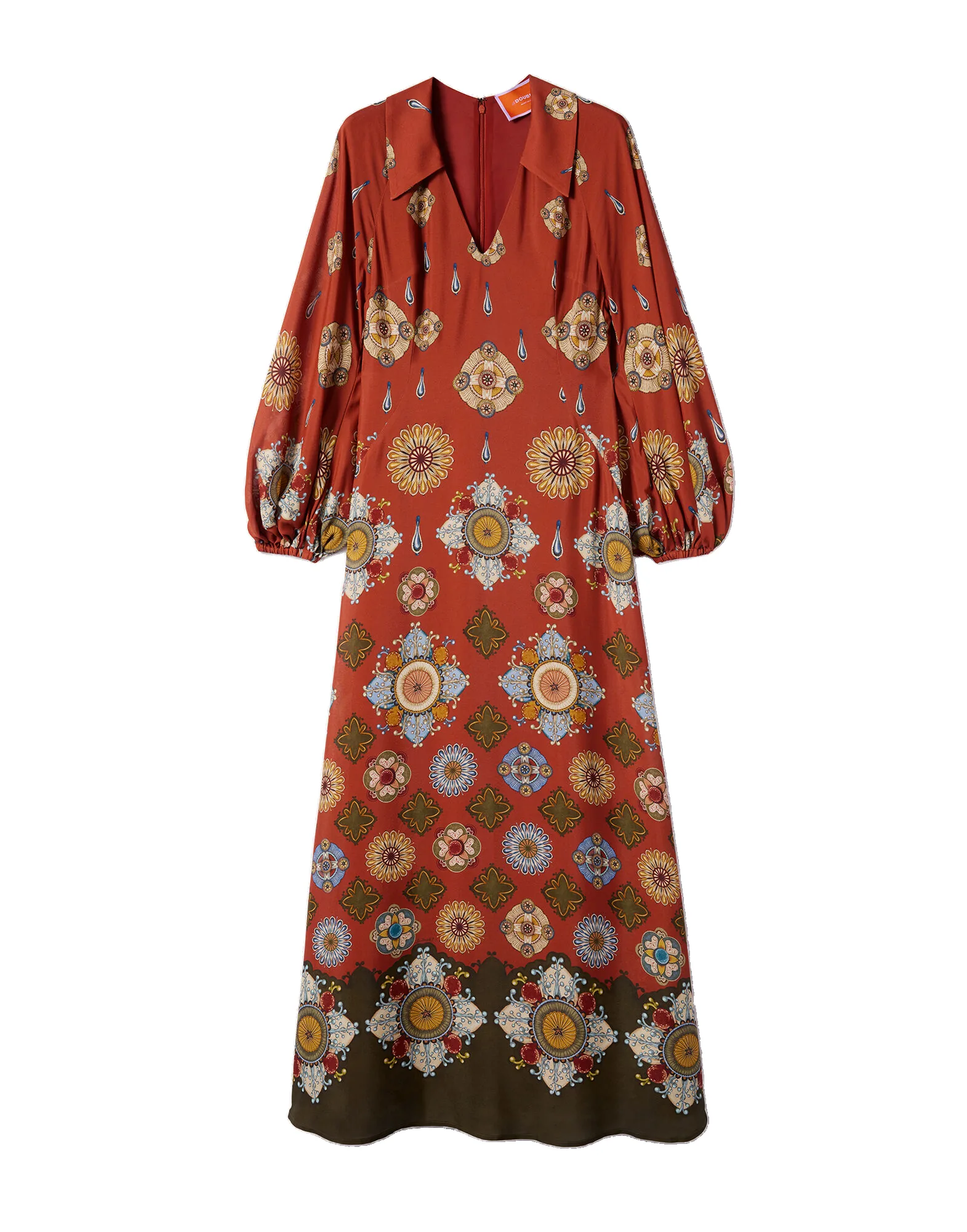 La DoubleJ Diva Dress in Nucleus Rust - Dresses - Milanese Maximalist Fashion at Luxury Shoes La Double J Diva Dress in Nucleus Rust