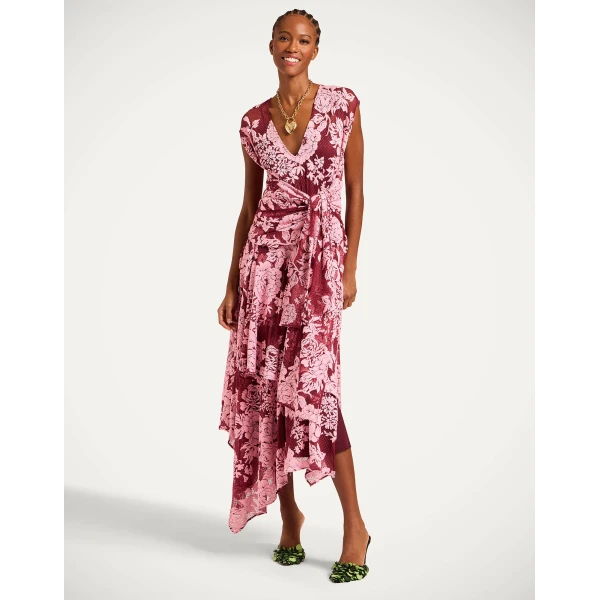La Double J Do It All Lacey Dress in Solid Pink, view 2