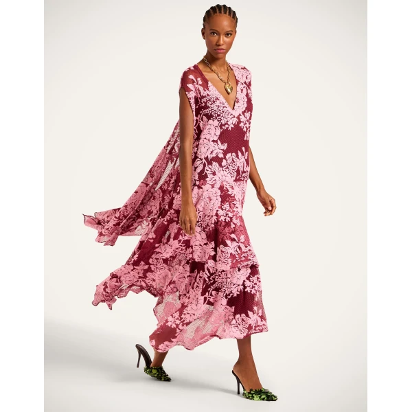 La Double J Do It All Lacey Dress in Solid Pink, view 5
