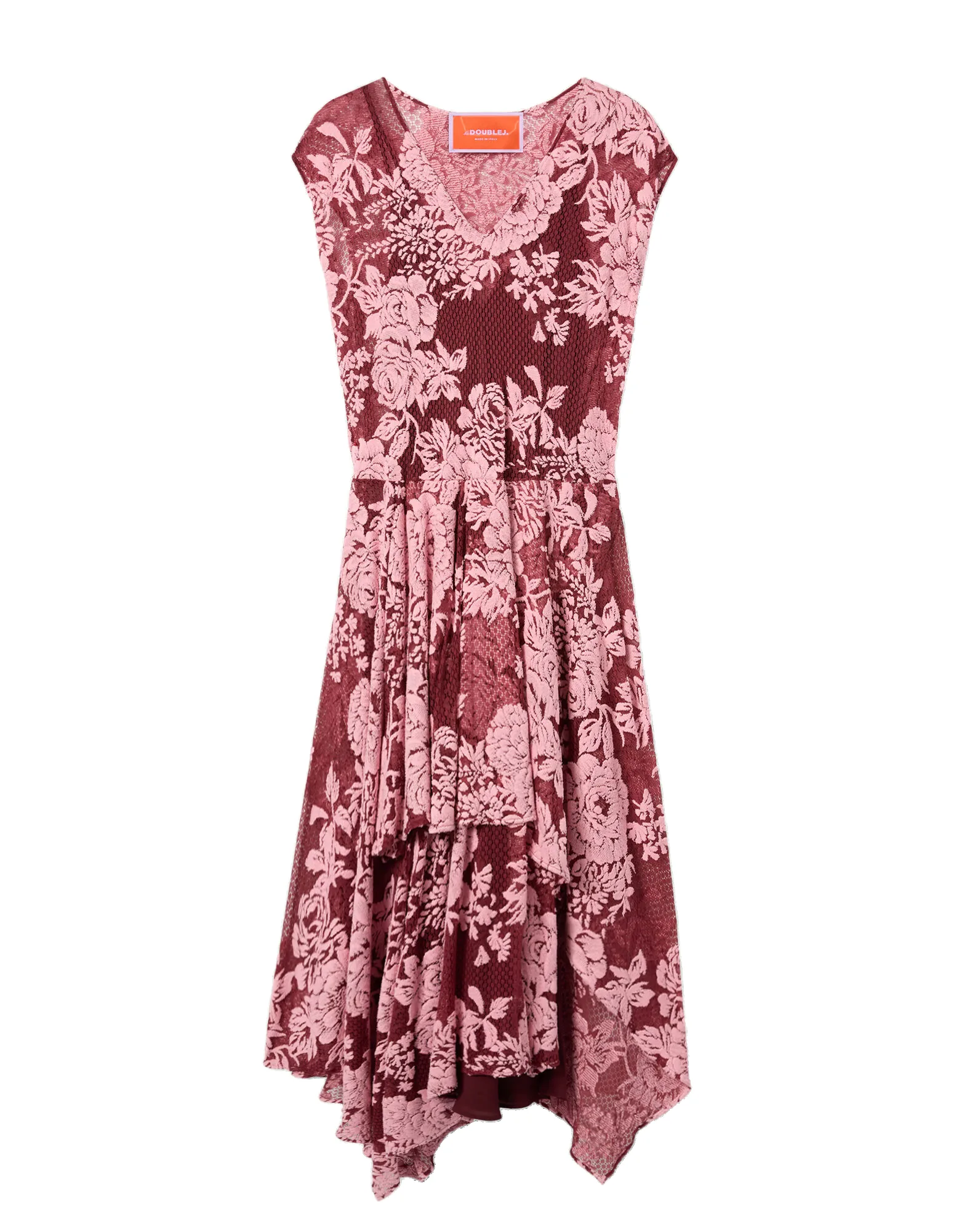 La DoubleJ Do It All Lacey Dress in Solid Pink - Dresses - Milanese Maximalist Fashion at Luxury Shoes La Double J Do It All Lacey Dress in Solid Pink