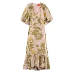 La Double J Eve-Ning V Dress in Coven Pink