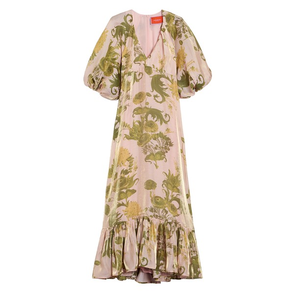 La Double J Eve-Ning V Dress in Coven Pink