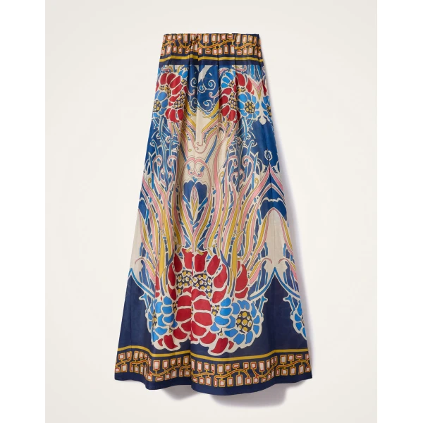 La Double J Filter Dress in Lemuria Placée Blue, view 6
