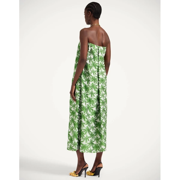 La Double J Filter Dress in Tropicana White, view 3