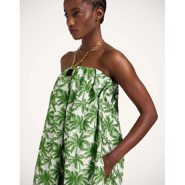 La Double J Filter Dress in Tropicana White, view 5