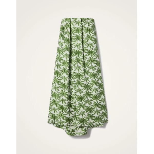 La Double J Filter Dress in Tropicana White, view 6