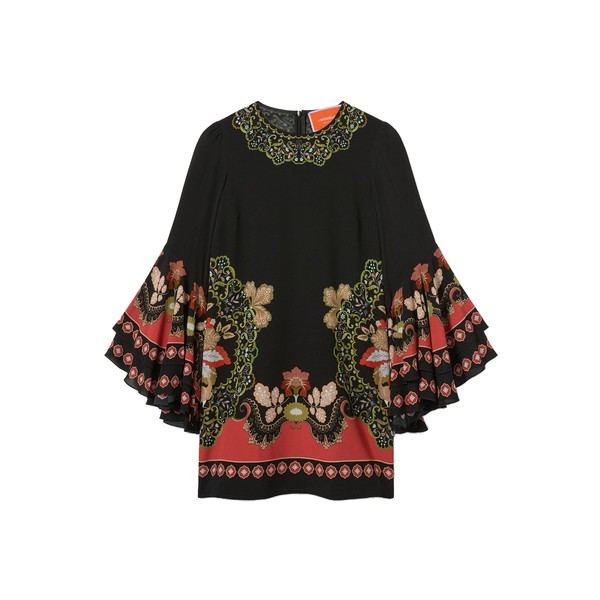 La Double J Friday Dress in Cornucopia Placée Black