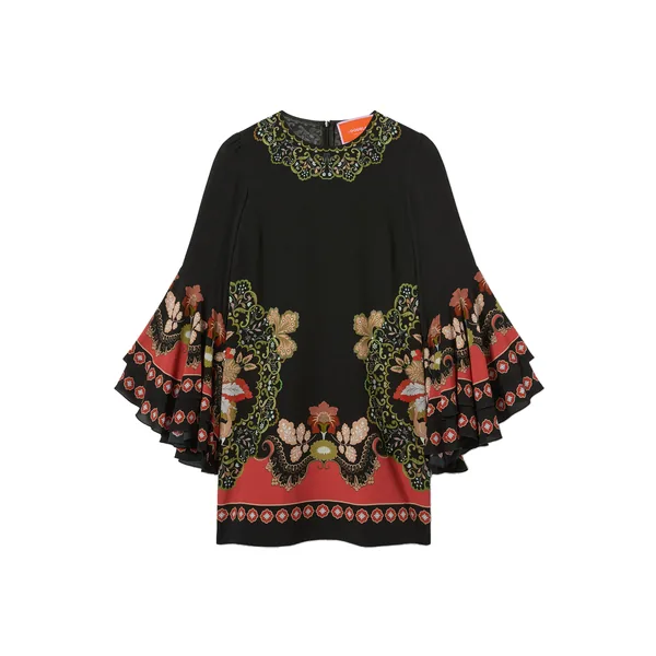 La Double J Friday Dress in Cornucopia Placée Black