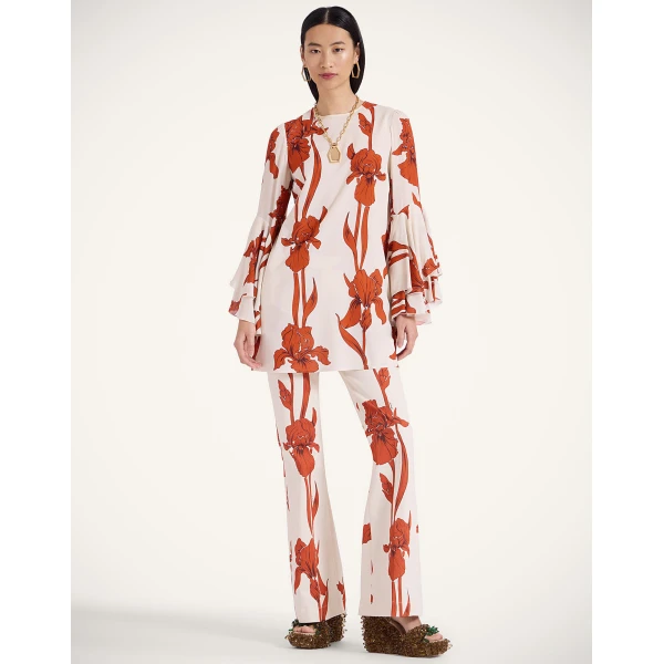 La Double J Friday Dress in Iris Dark Orange, view 4