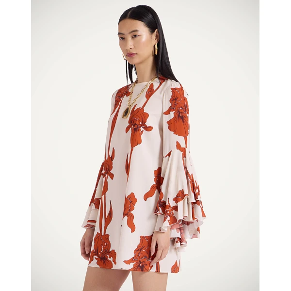 La Double J Friday Dress in Iris Dark Orange, view 5