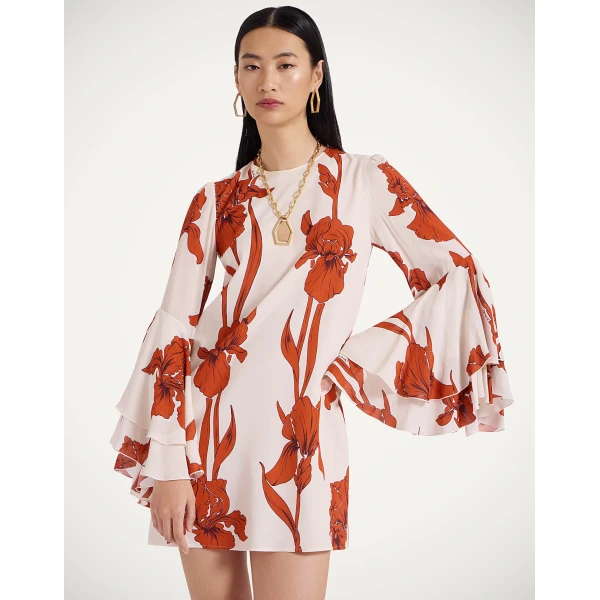 La Double J Friday Dress in Iris Dark Orange, view 6