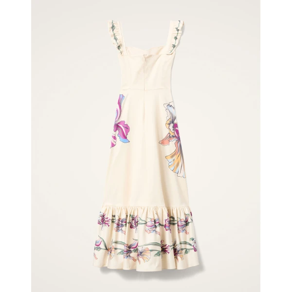 La Double J Gingerbread Dress in Iris Placée Ivory, view 6