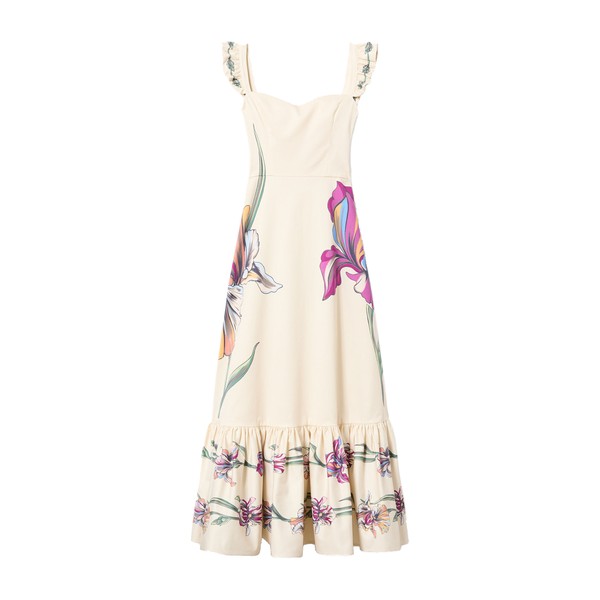 La Double J Gingerbread Dress in Iris Placée Ivory