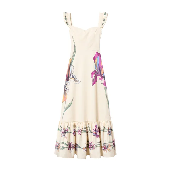 La Double J Gingerbread Dress in Iris Placée Ivory