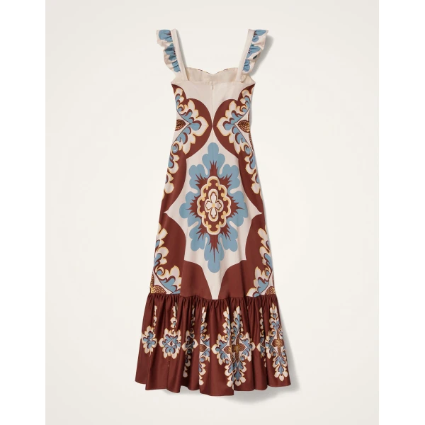La Double J Gingerbread Dress in Palazzo Placée Chocolate, view 6
