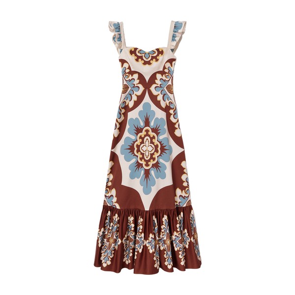 La Double J Gingerbread Dress in Palazzo Placée Chocolate