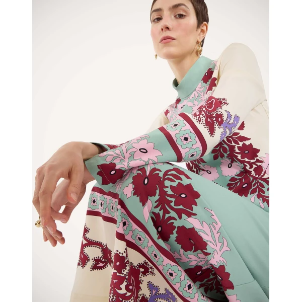 La Double J Halle Dress in Regalia Placée Menta, view 6