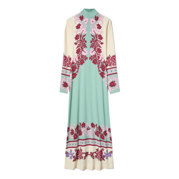 La Double J Halle Dress in Regalia Placée Menta