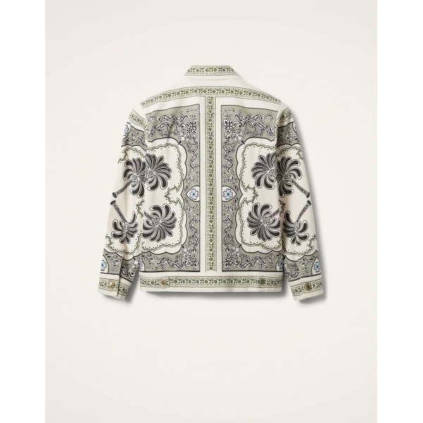 La Double J JJ Jean Jacket in Mirage Placée Green, view 6