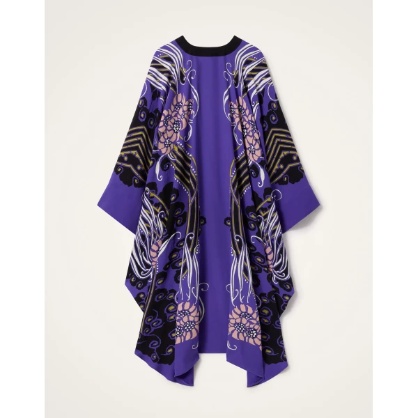 La Double J Karis Kaftan in Atlantis Placée Purple, view 5