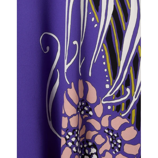 La Double J Karis Kaftan in Atlantis Placée Purple, view 6