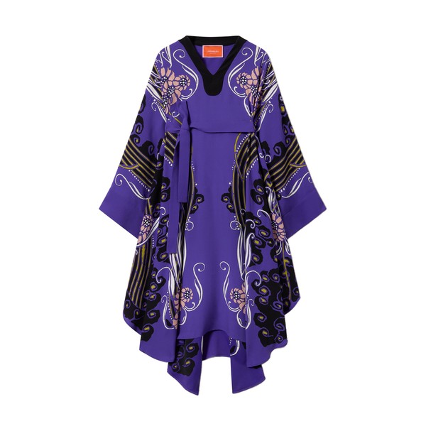 La Double J Karis Kaftan in Atlantis Placée Purple