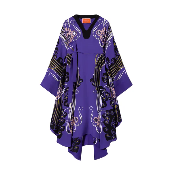 La Double J Karis Kaftan in Atlantis Placée Purple