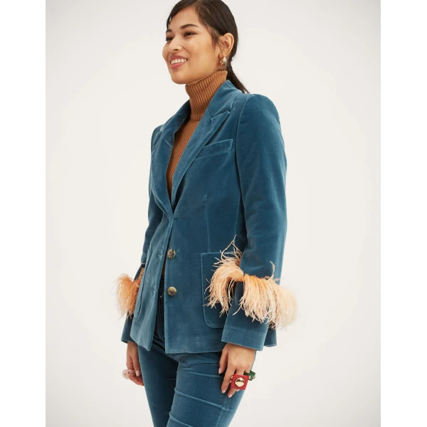 La Double J Keaton Jacket in Light Blue, view 2