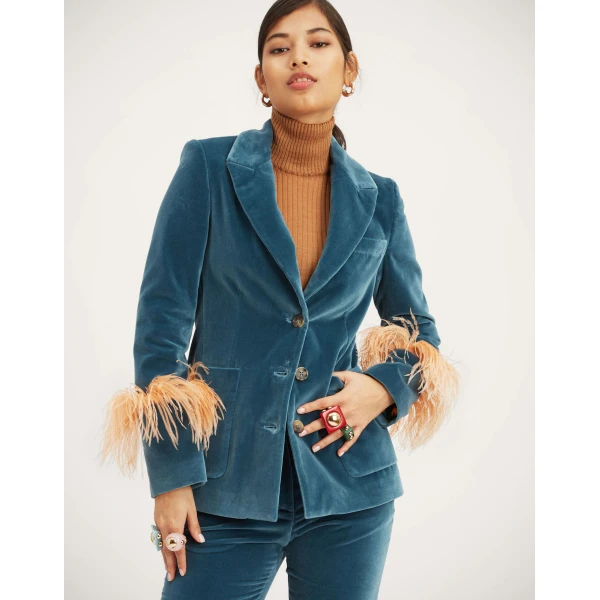 La Double J Keaton Jacket in Light Blue, view 5