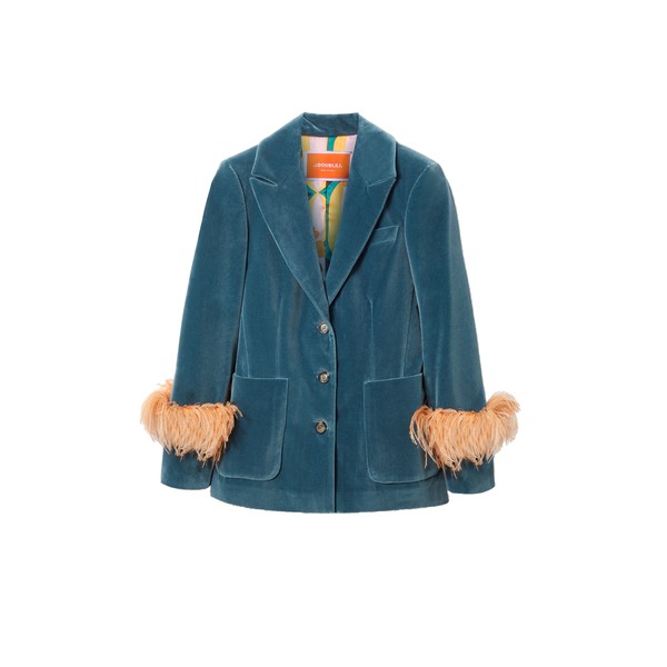 La Double J Keaton Jacket in Light Blue