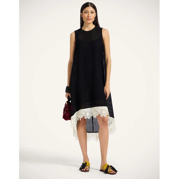 La Double J La Scala High Dress in Solid Black, view 2