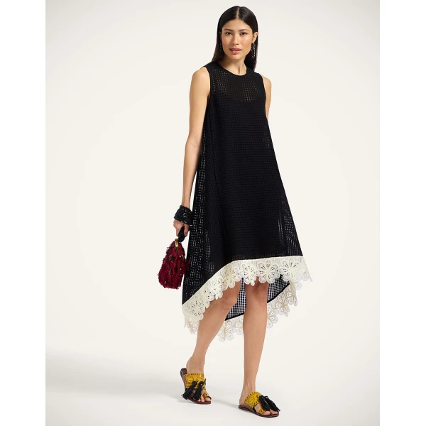 La Double J La Scala High Dress in Solid Black, view 4