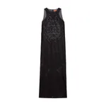La Double J Lacey Racer Dress in Solid Black