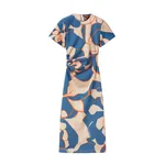 La Double J Lela Dress in Dea Dahlia Blue Petrol