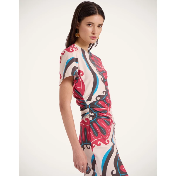 La Double J Lela Dress in Pacific Ivory, view 4