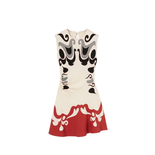 La Double J Lela Mini Dress in Phoenix Placée Ivory