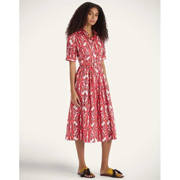 La Double J Libertine Dress in Clover Red, view 2