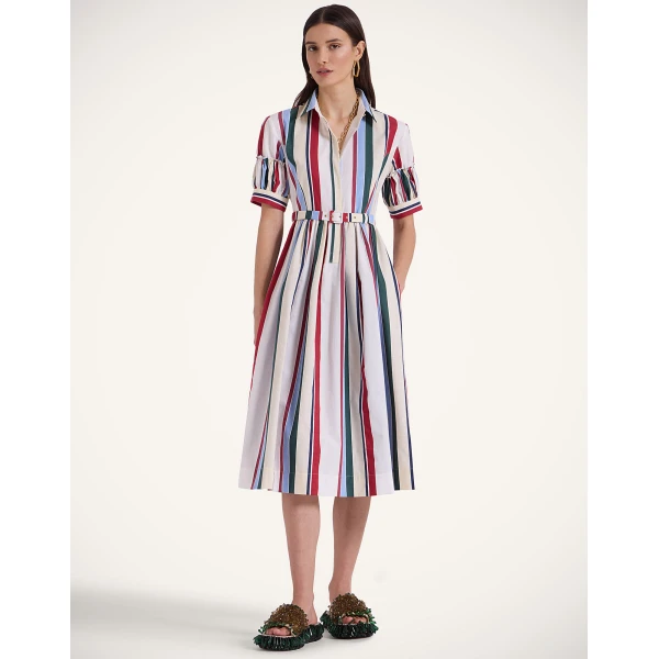 La Double J Libertine Dress in Stripes Multicolor, view 2
