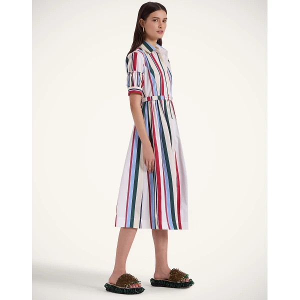 La Double J Libertine Dress in Stripes Multicolor, view 4