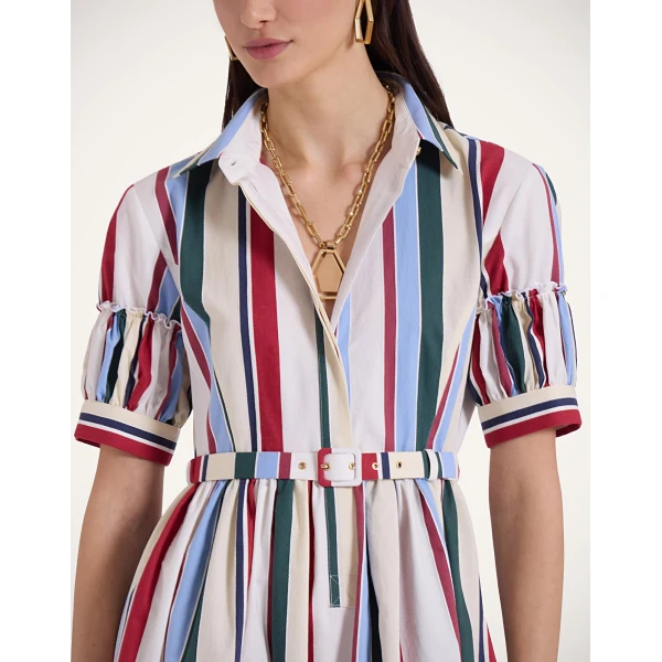 La Double J Libertine Dress in Stripes Multicolor, view 5