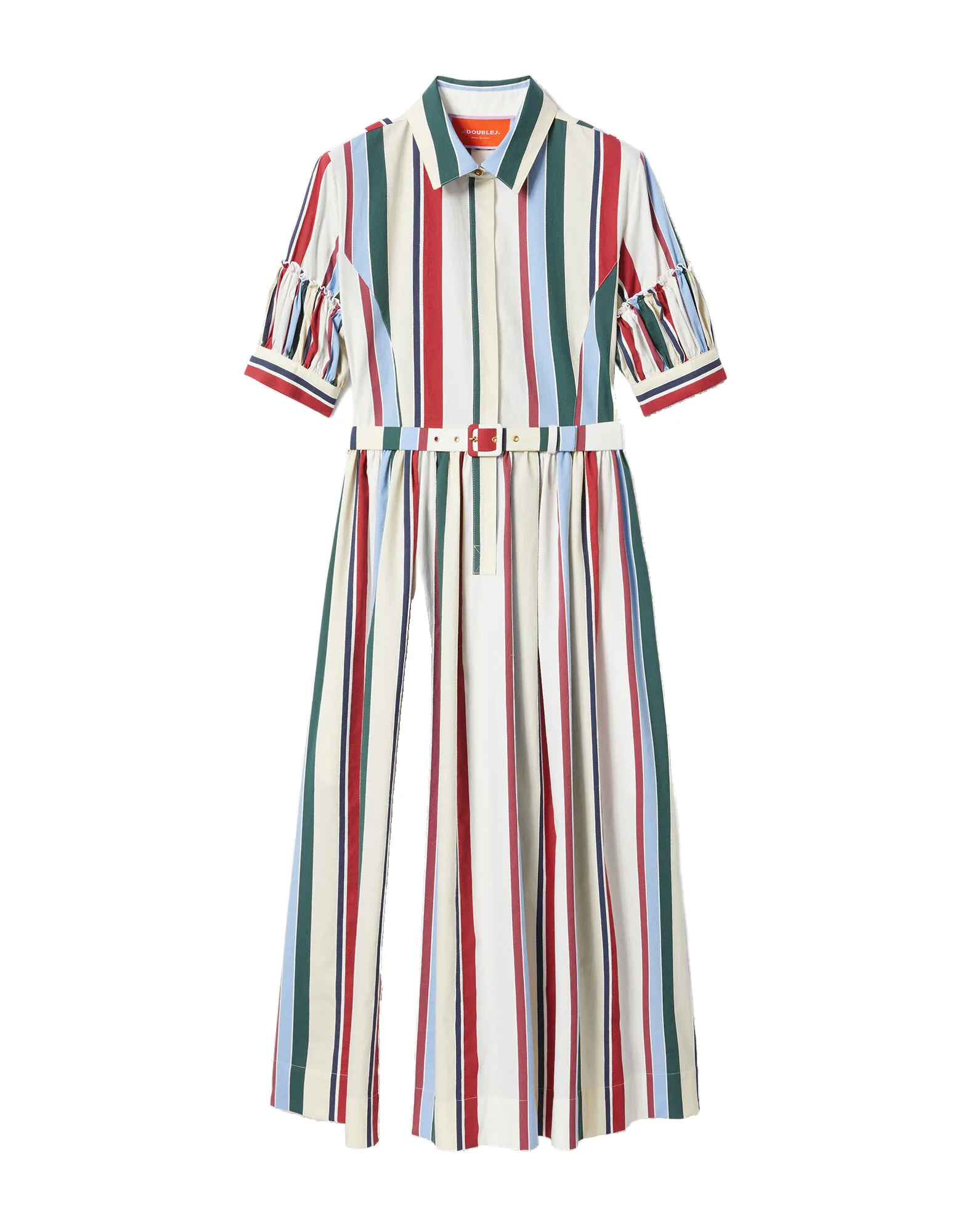La DoubleJ Libertine Dress in Stripes Multicolor - Dresses - Milanese Maximalist Fashion at Luxury Shoes La Double J Libertine Dress in Stripes Multicolor
