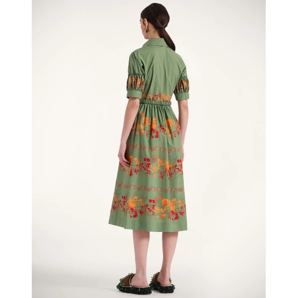 La Double J Libertine Dress in Woodland Placée Camouflage, view 3
