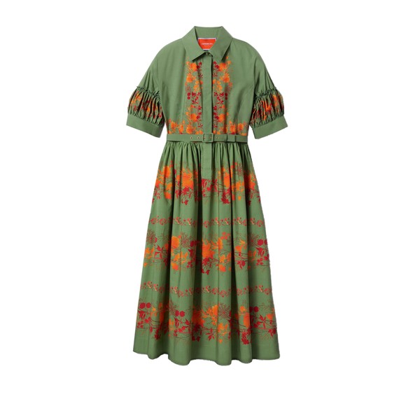 La Double J Libertine Dress in Woodland Placée Camouflage