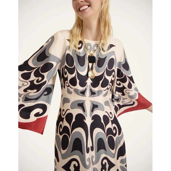 La Double J Long Sorella Dress in Phoenix Placée Ivory, view 6