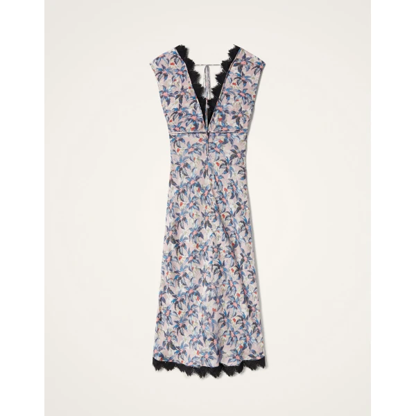 La Double J Luna Dress in Mini Tropicana Mauve, view 6
