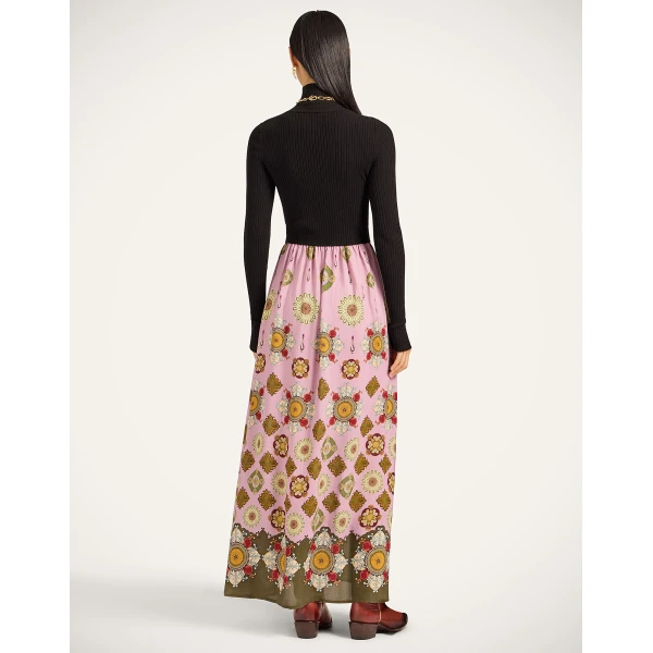 La Double J Lunaria Foulard Dress in Nucleus Black, view 3