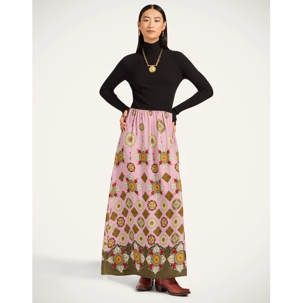La Double J Lunaria Foulard Dress in Nucleus Black, view 4