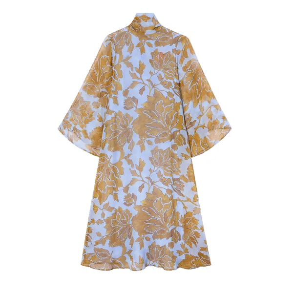 La Double J Magnifico Midi Dress in Tangle Light Blue