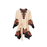 La Double J Malibu Mini Dress in Pacific Placée Dark Orange